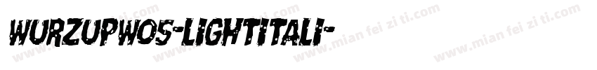 WurzUPW05-LightItali字体转换