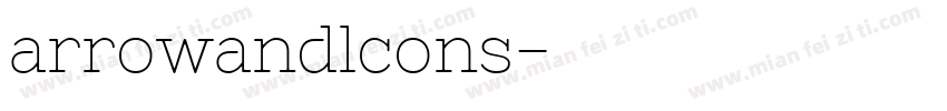 arrowandlcons字体转换