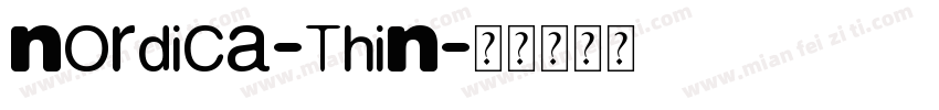 Nordica-Thin字体转换