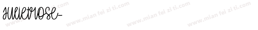 Julietrose字体转换