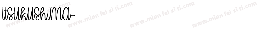 itsukushima字体转换