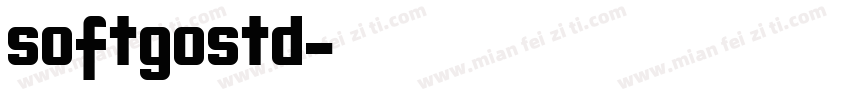 softgostd字体转换