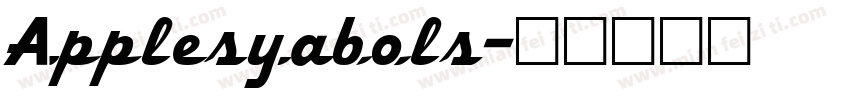 Applesyabols字体转换