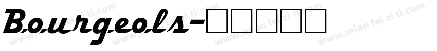 Bourgeols字体转换