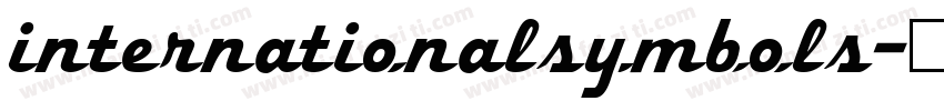 internationalsymbols字体转换