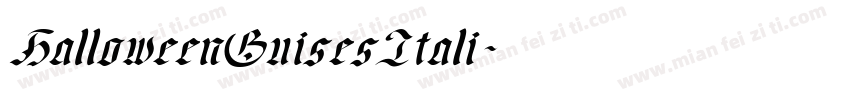 HalloweenGuisesItali字体转换