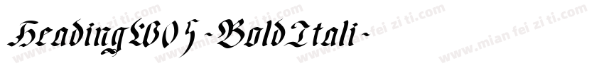 HeadingW05-BoldItali字体转换
