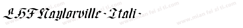 LHFNaylorville-Itali字体转换