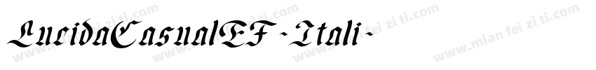 LucidaCasualEF-Itali字体转换