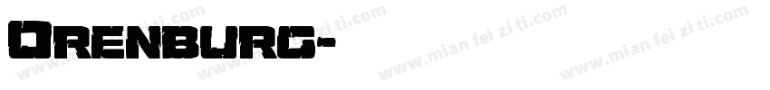 Orenburg字体转换
