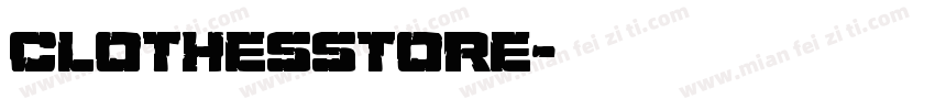 clothesstore字体转换