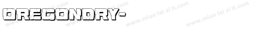 oregondry字体转换