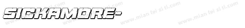 sickamore字体转换