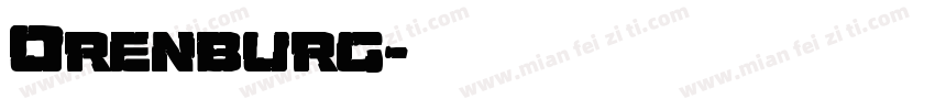 Orenburg字体转换