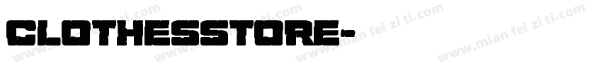 clothesstore字体转换