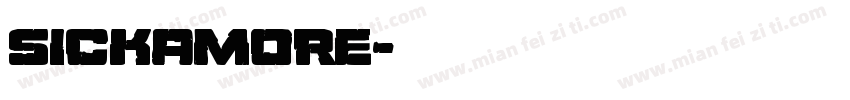 sickamore字体转换