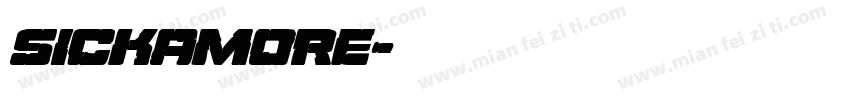 sickamore字体转换