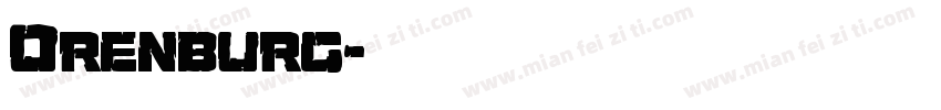 Orenburg字体转换