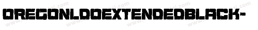 oregonldoextendedblack字体转换
