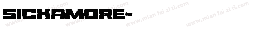 sickamore字体转换