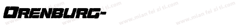 Orenburg字体转换