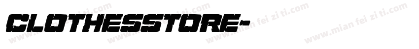 clothesstore字体转换