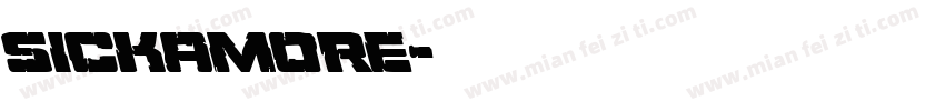 sickamore字体转换