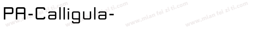 PA-Calligula字体转换