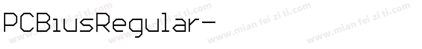 PCBiusRegular字体转换