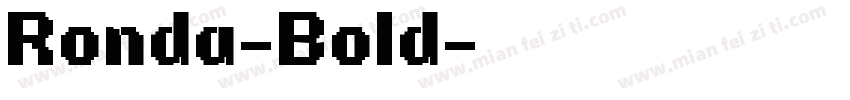 Ronda-Bold字体转换