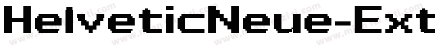 HelveticNeue-Extende字体转换
