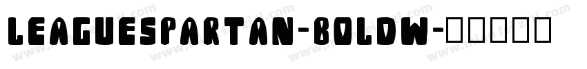 leaguespartan-boldw字体转换
