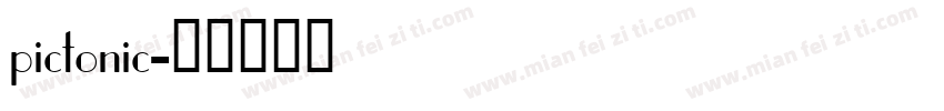 pictonic字体转换