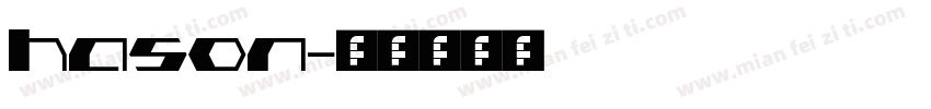 hason字体转换