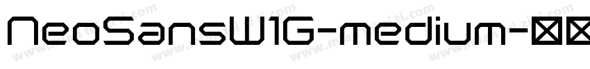 NeoSansW1G-medium字体转换