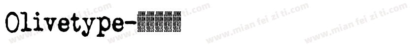 Olivetype字体转换