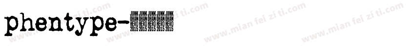 phentype字体转换