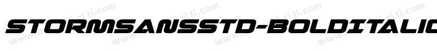StormSansStd-BoldItalic字体转换