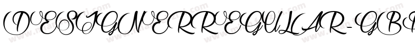 DESIGNERREGULAR-GBPC字体转换