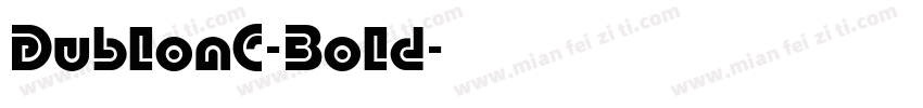 DublonC-Bold字体转换
