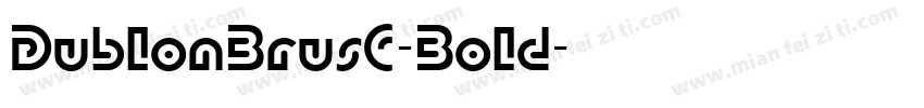 DublonBrusC-Bold字体转换