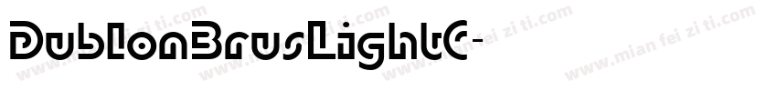 DublonBrusLightC字体转换