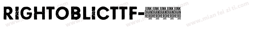 RightOblicttf字体转换