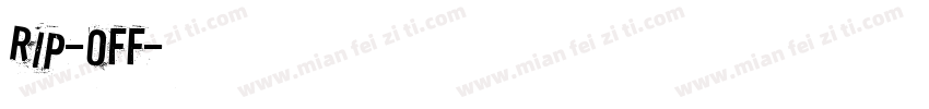 Rip-off字体转换