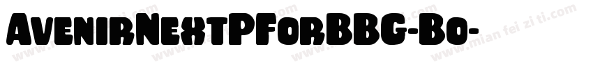 AvenirNextPForBBG-Bo字体转换