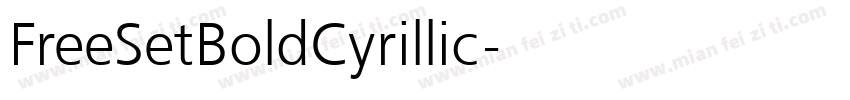 FreeSetBoldCyrillic字体转换
