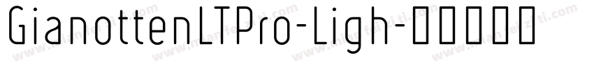 GianottenLTPro-Ligh字体转换