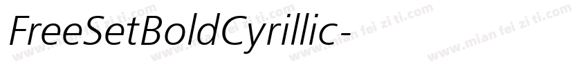 FreeSetBoldCyrillic字体转换