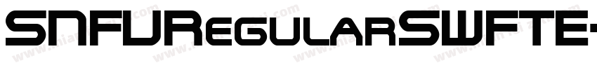 SNFURegularSWFTE字体转换