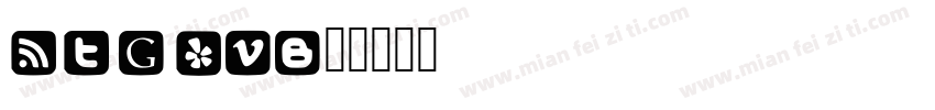 FontSocialColors-8VGB字体转换